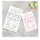 Hollow Painting Stencil With Decorative Border | 1 Unit | DIY Handmade Drawing Stencils Mold