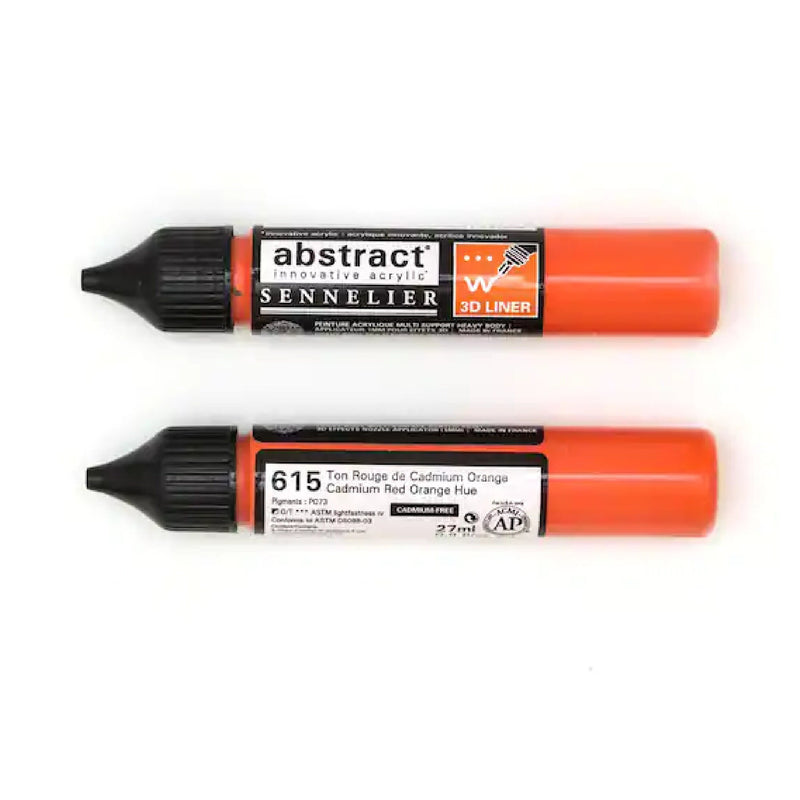 Abstract Acrylic 3D Paint Liner