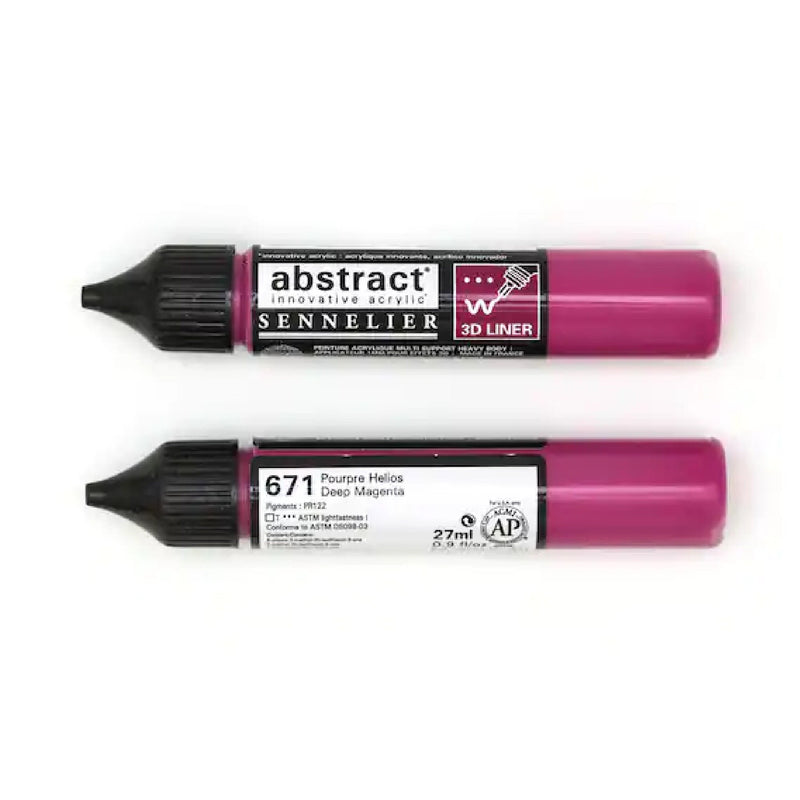 Abstract Acrylic 3D Paint Liner