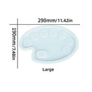 1pc Epoxy Mold Color Palette Silicone Resin Mold For DIY Epoxy Resin Art Painting Board