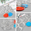1pc Paint Tray Palette Watercolor Paint Tray 6.8 Inch Skill Art Plastic Tray Suitable For Students To Paint