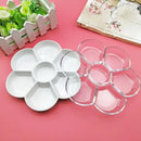 1pc Paint Tray Palette Watercolor Paint Tray 6.8 Inch Skill Art Plastic Tray Suitable For Students To Paint