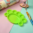 1pc Small Feet Graffiti Paint Plate Nail Art Hand | painted Palette Coloured Gouache Paint Palette 6.49*4.13inch |  16.5*10.5CM
