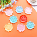 10pcs Children's Painting Art Pigment Plastic Plum Blossom Palette