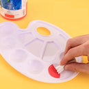 1pc Large Paint Tray Pallet | Plastic Paint Palette | Non-Stick Palate For Art Painting | 12 X 8 Inch