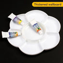 2pcs Plum Blossom Shaped Large Painting Palette Gouache Paint Watercolor Painting Palette Oil Painting Acrylic Chinese Painting