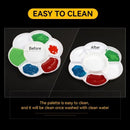 2pcs Plum Blossom Shaped Large Painting Palette Gouache Paint Watercolor Painting Palette Oil Painting Acrylic Chinese Painting