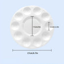 4pcs Children's Painting Supplies Round Palette 10 Hole Palette Plastic Paint Tray