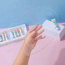 1pc Transpsparent Acrylic Palette Gouache Paints Oil Palette Painting Tools