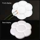 2pcs Plum Blossom Shaped Large Painting Palette Gouache Paint Watercolor Painting Palette Oil Painting Acrylic Chinese Painting