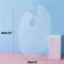 1pc Transpsparent Acrylic Palette Gouache Paints Oil Palette Painting Tools