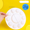 4pcs 4-color Round Palette 10-hole Plastic Palette Student Art Painting Pigment Special Palette Painting Palettes