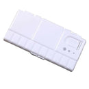 1pc Creative Art Palette Plastic New Small Watercolor Flip Paint Box Painting Tools Art Supplies | White