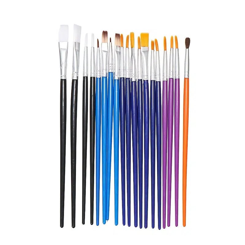 30pcs/set Artists Paint Brush Set Small & Large Round Tipped Art Painting Kit Craft