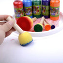 5pcs/Set Painting Sponge Brush Wooden Handle Foam Brush Furniture Art Crafts Painting Tool Supplies Painting Stippler Set DIY Painting Tools