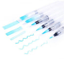 6 Pcs Water Color Brush Pencil Portable Paint Brush Soft Watercolor Brush Ink Pen For Painting Drawing Art Supplies