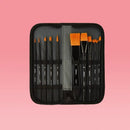 10pcs/set Marie Acrylic Brush Oil Painting Professional Brush Gouache Brush Watercolor Nylon Pen Brush Fan-shaped Pen