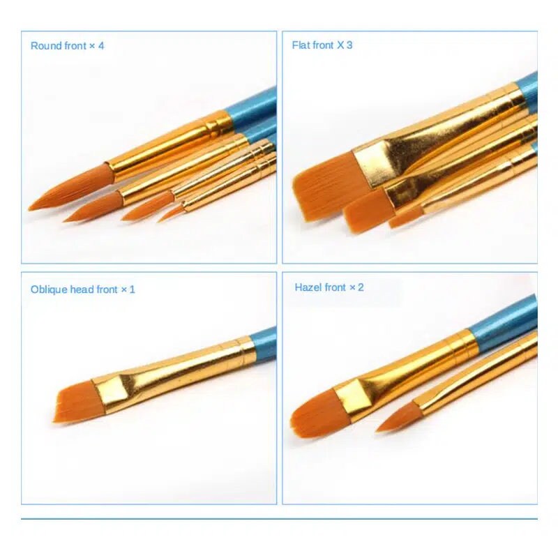 3/10PCS Miniature Paint Brushes Set Professional Nylon hook line