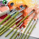 Marie Gouache Brush Set 5 Pack 3#5#7#9#11# Horsehair Animal Hair Watercolor Paint Pen Beginner