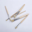 6pcs Round | Artist Paint Brushes Set For Oil | Professional Bristle Hog Hair Paint Brush | Wooden Pen Barrel