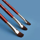 6pcs/set Marie Date Red Hair Gouache Brush AB Single And Double Number Propylene/Gouache Brushes Set Art Painting Set Pen Pigment Brush
