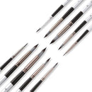 10pcs/set Round Pointed Watercolor Brush Nylon Hair Wooden Handle Acrylic Painting Pens Drawing