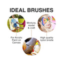 Professional Artist Paint Brush Set of 12 | Painting Brushes Kit for Kids, Adults Fabulous for Canvas, Watercolor & Fabric