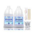 MTBJZJ Crystal Clear Liquid Glass Epoxy Resin | Scratch Resistant,UV Resistant Resin Kit | for Resin Molds | 0.5Gallon Kit