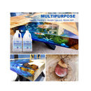 MTBJZJ Crystal Clear Liquid Glass Epoxy Resin | Scratch Resistant,UV Resistant Resin Kit | for Resin Molds | 0.5Gallon Kit