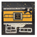 Retro Movie Square Cutting Dies | Card Background Frame