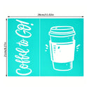 Self-adhesive Template for Screen Printing | Coffee Wreath Pattern