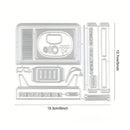 TV Model Frame Cutting Dies For DIY Embossing Card Making | Book Labels