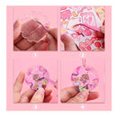 63 Units | Set Acrylic Keychain Blanks Clear Acrylic Gradient Disc Heart Embellishments Blanks