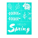 Self-adhesive Template for Screen Printing | Coffee Wreath Pattern