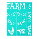 Self-adhesive Template for Screen Printing | Coffee Wreath Pattern