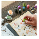 40 Pack Sponge Finger Brushes with Storage Case