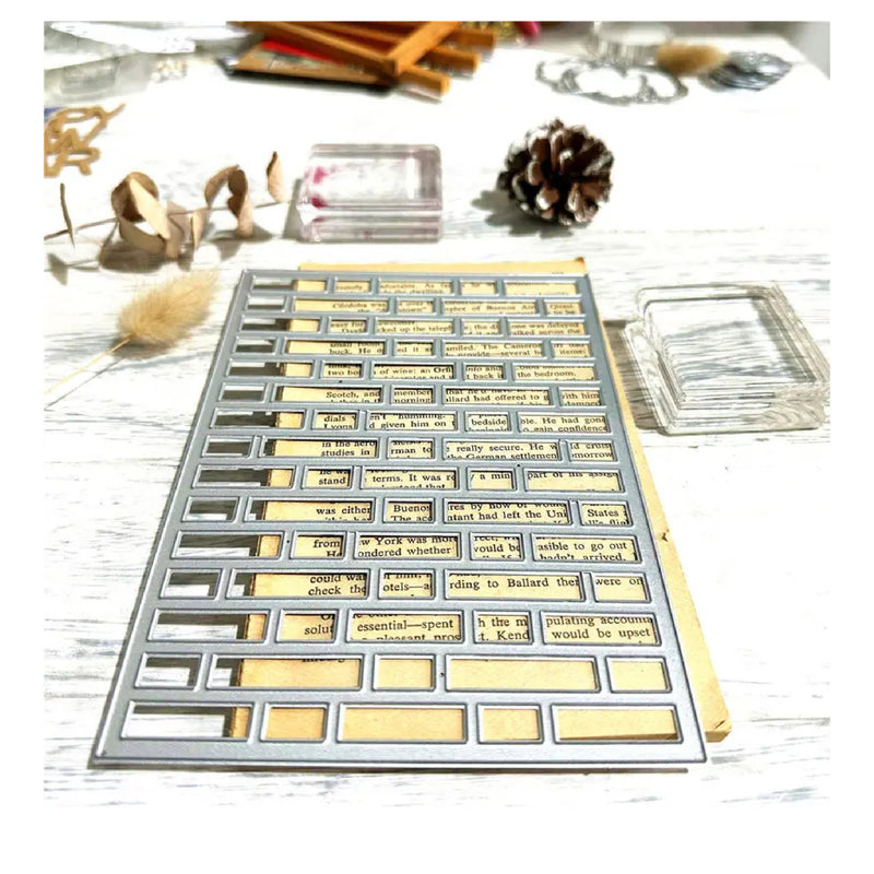 Metal Cutting Dies | Square Background Plate Metal Cutting Mold For DIY Paper Card