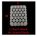 1 Lace Square Frame Cutting Die | Card Background Metal Template For Crafts