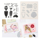 Ice Cream Stamp And Cutting Die Set For Decoration