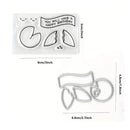Nice Set Of Stamps And Cutting Dies For Fortune Cookies For Decoration