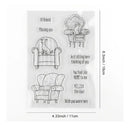 Sleeping Cat and Dog Relaxing Theme Metal Cutting Dies with Clear Stamp Set