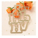 Happy Gold Cutting Dies | Embossing Dies For Bookmark Album Card