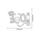 Creative Love Metal Cutting Dies Die Cut Mold For Crafts