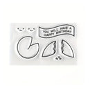 Nice Set Of Stamps And Cutting Dies For Fortune Cookies For Decoration