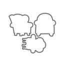 Sleeping Cat and Dog Relaxing Theme Metal Cutting Dies with Clear Stamp Set