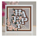 Happy Gold Cutting Dies | Embossing Dies For Bookmark Album Card