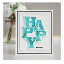 Happy Gold Cutting Dies | Embossing Dies For Bookmark Album Card