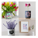 9 Flower Stencils For Painting On Wood | Reusable Butterfly Stencil | Floral Rose Template | Border Templates For Painting On Canvas