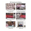 Happy Gold Cutting Dies | Embossing Dies For Bookmark Album Card