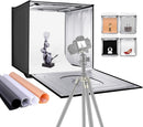 Photo Studio Light Box | 20” x 20” Shooting Light Tent with Adjustable Brightness | Foldable and Portable Tabletop